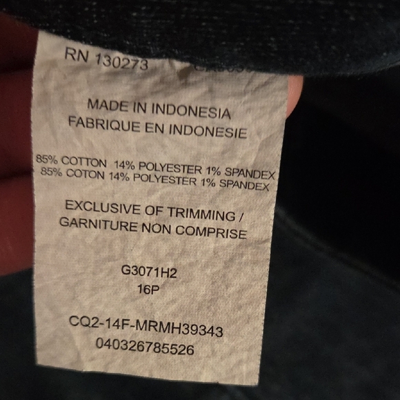 NWT Size 16p Riders by Lee Women's Dark Blue Boyfriend Jeans - Picture 4 of 5